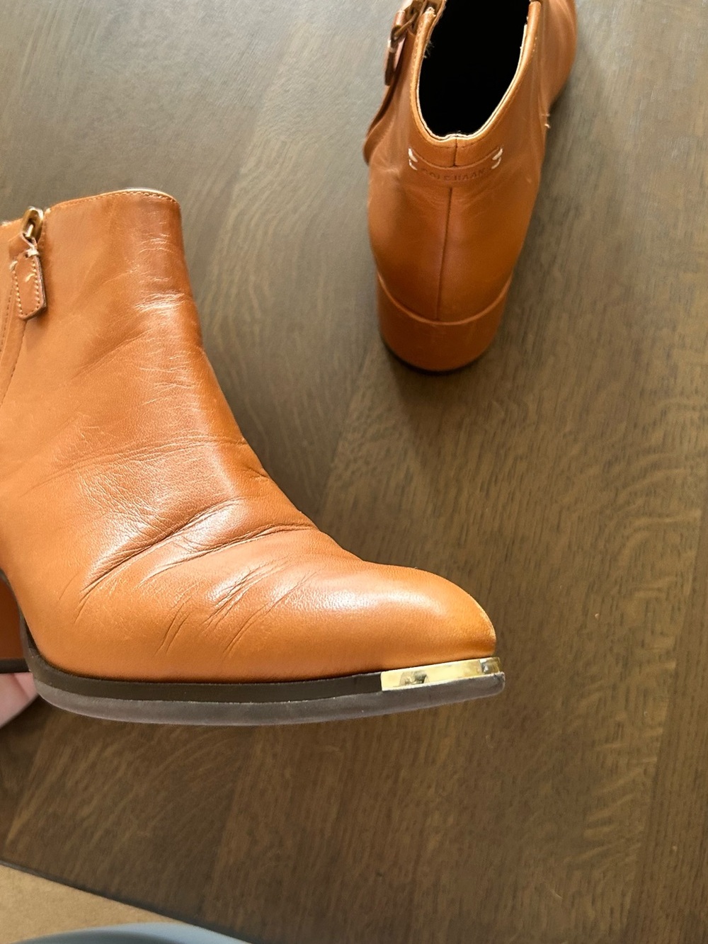 Cole Haan tan grand ambition leather booties - Picture 8 of 15